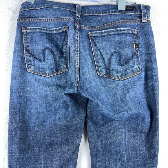 Citizens Of Humanity Boot Cut Jeans Mid Rise Medium Wash Blue Womens Size 28 - Picture 4 of 14